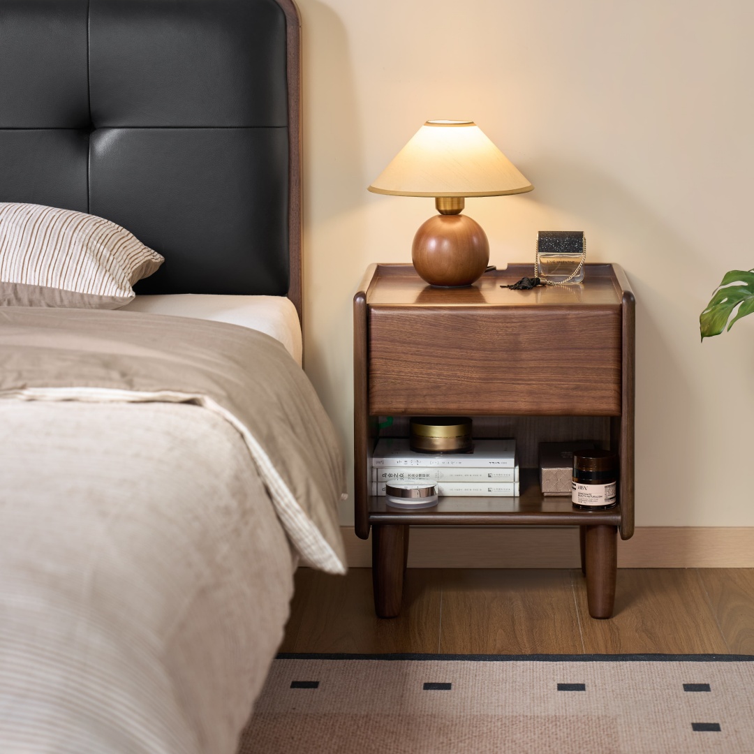 Yoi Nightstand — Nightstands in solid American black walnut