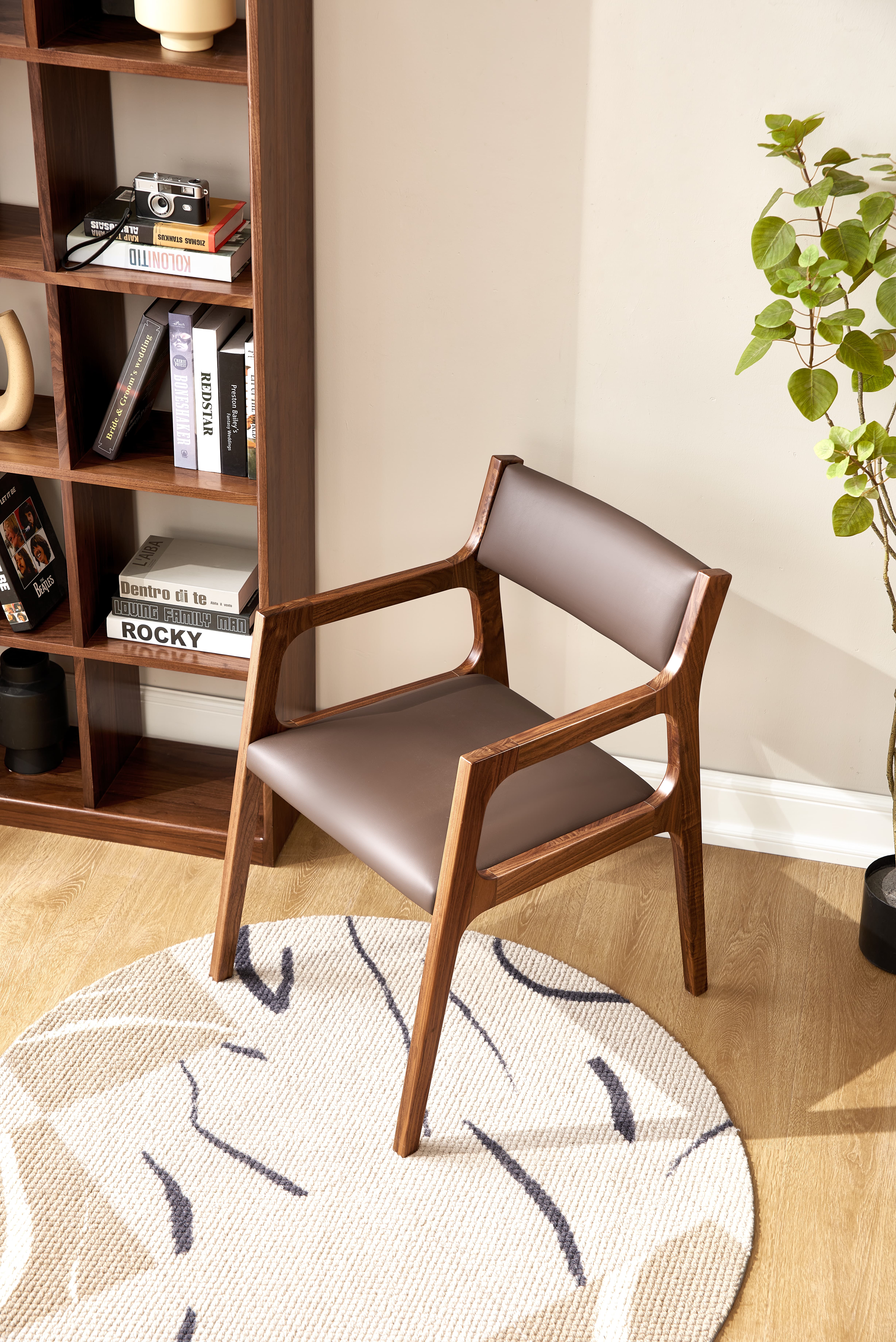 Walnich Arc Walnut Armchair — view 2