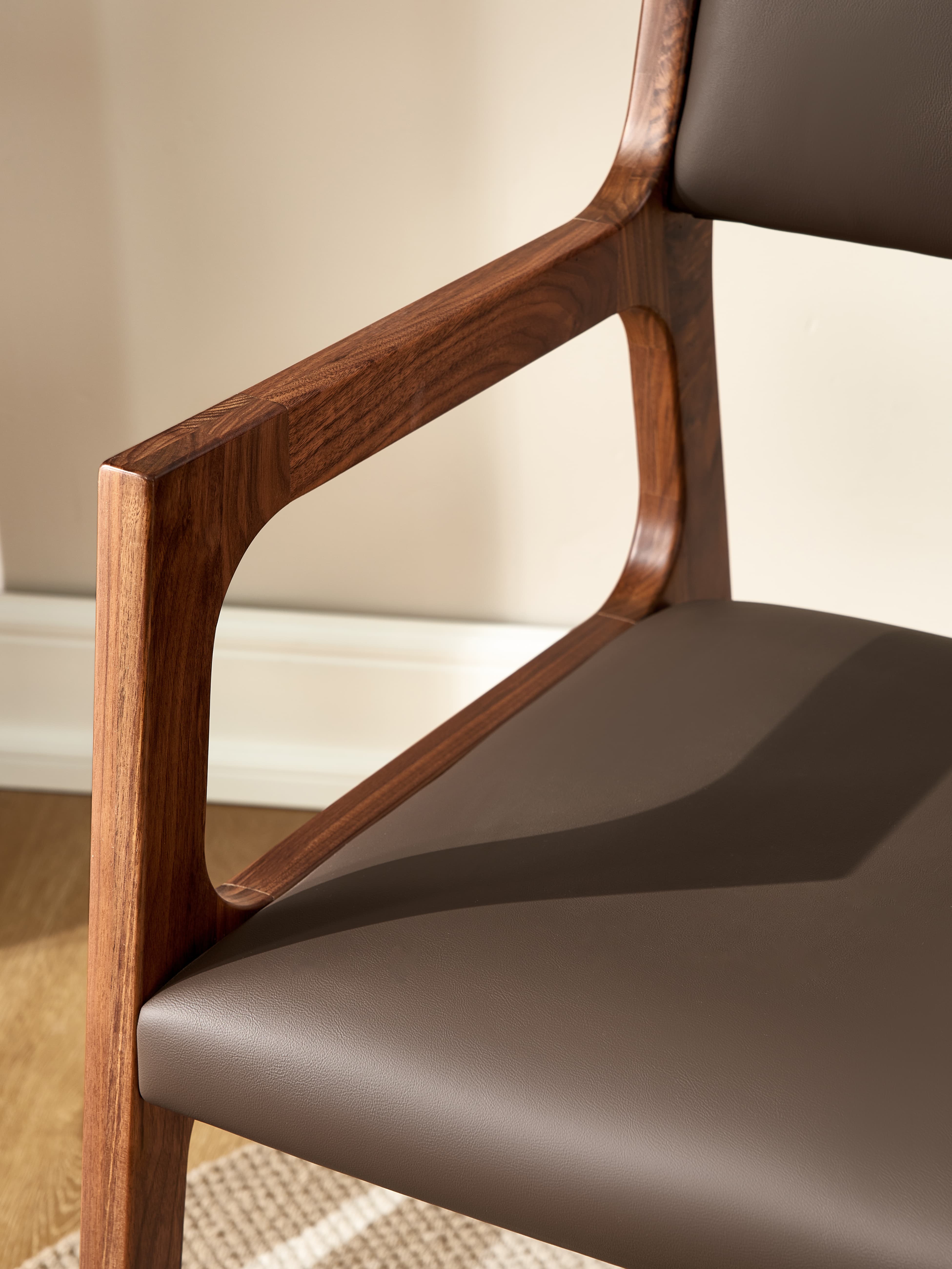 Walnich Arc Walnut Armchair — view 4