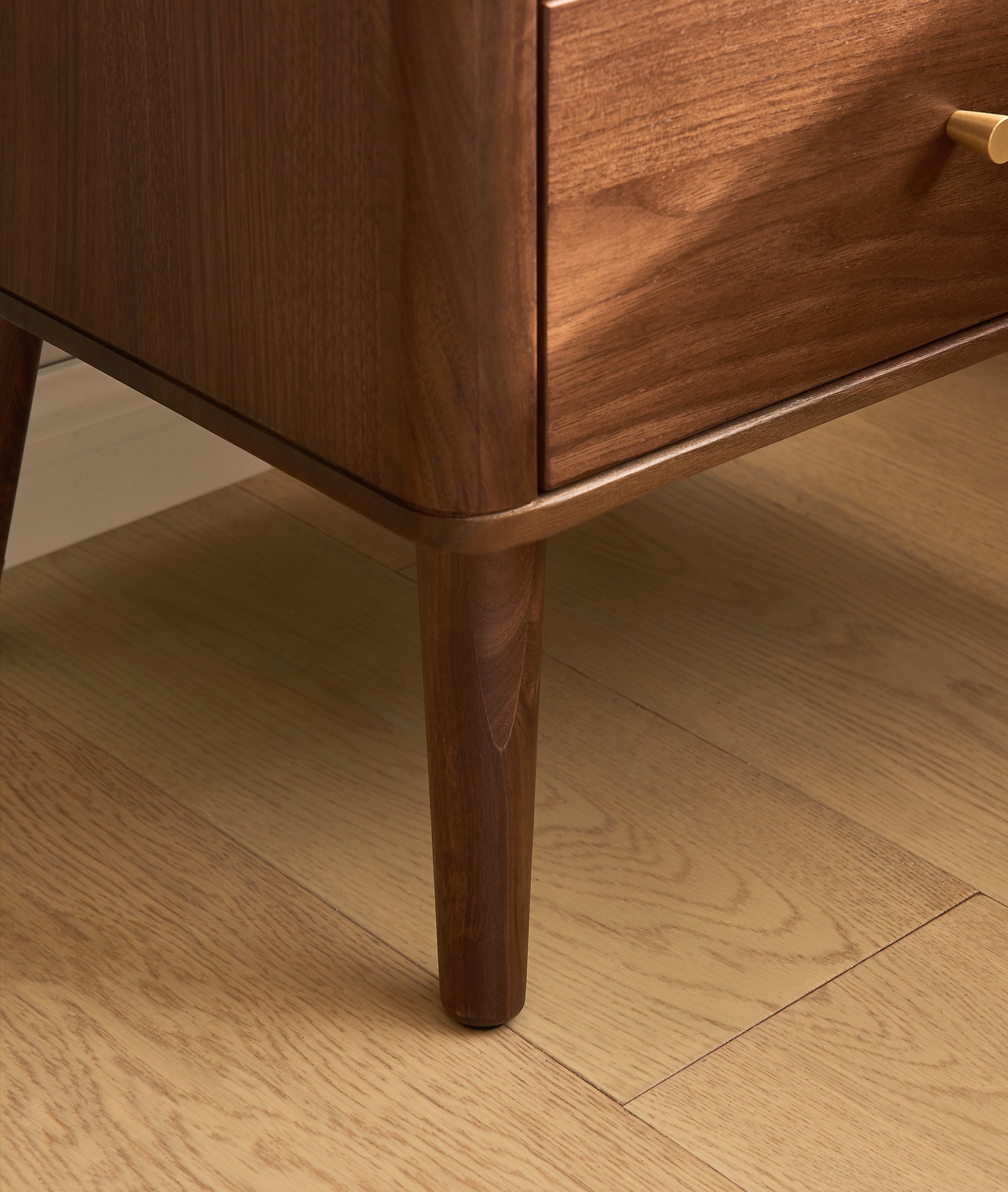 Walnich Luna Walnut Nightstand — view 4