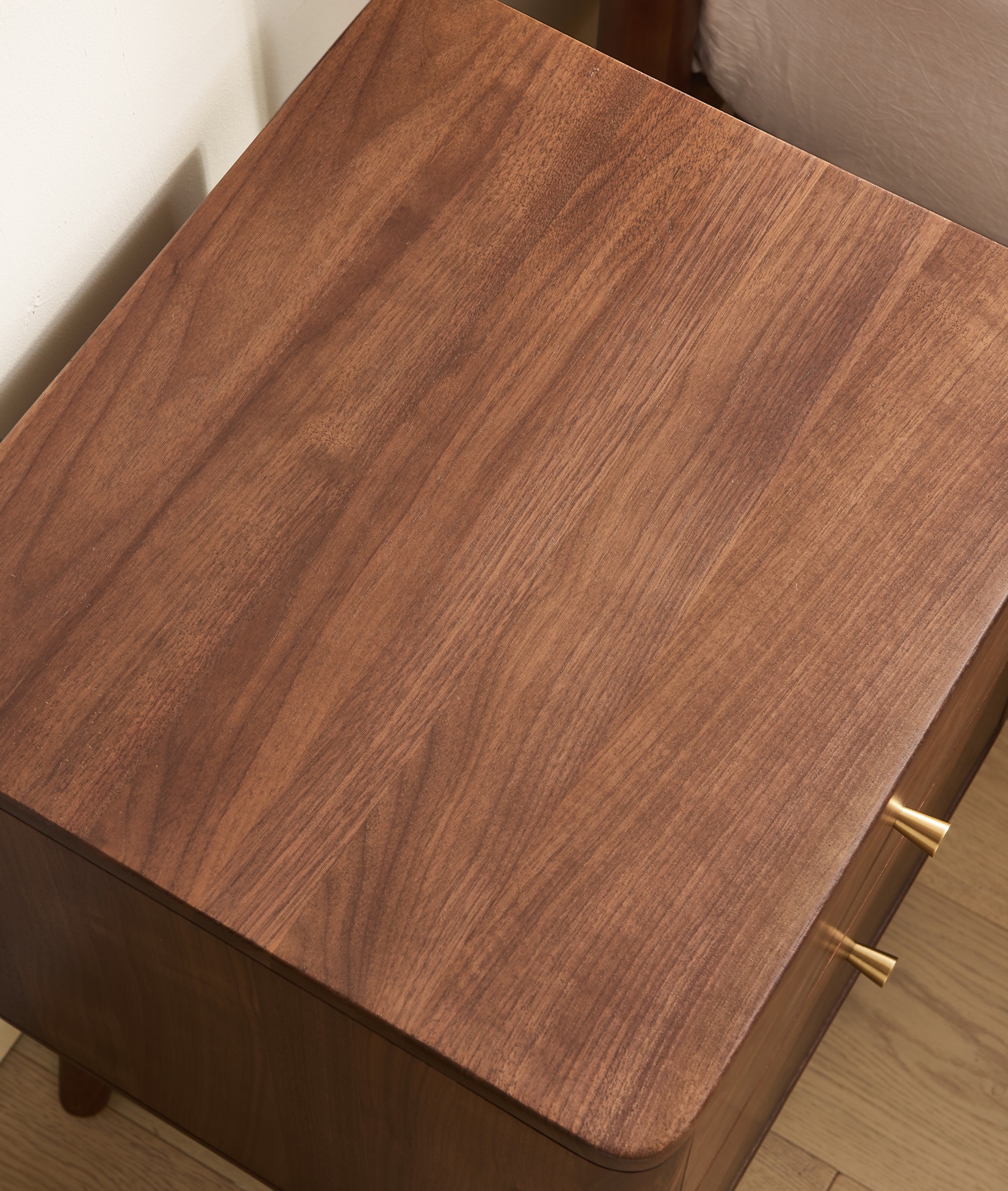 Walnich Luna Walnut Nightstand — view 2
