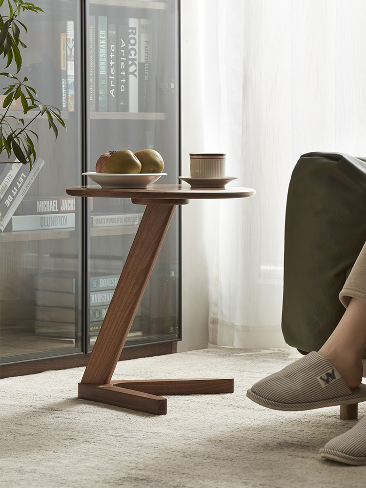 Walnich Axis Walnut Side Table — view 2