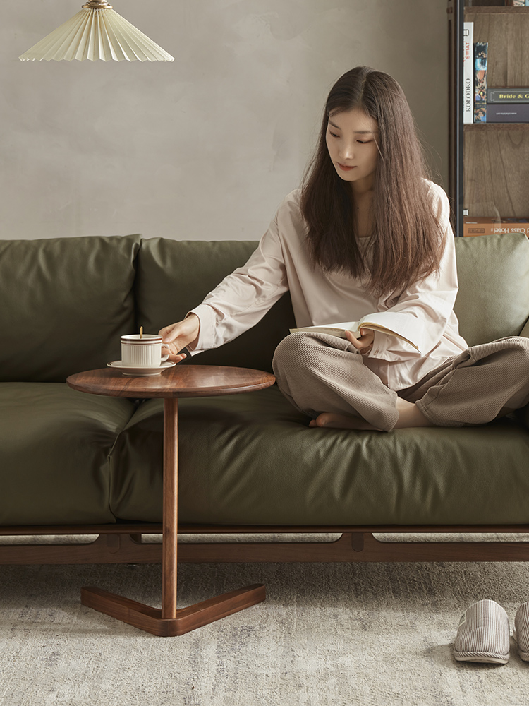Walnich Axis Walnut Side Table — view 3
