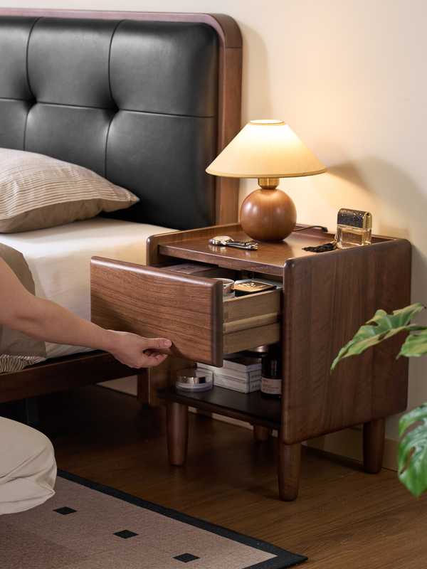 Walnich Mid-Century Modern Bedside Table — view 3