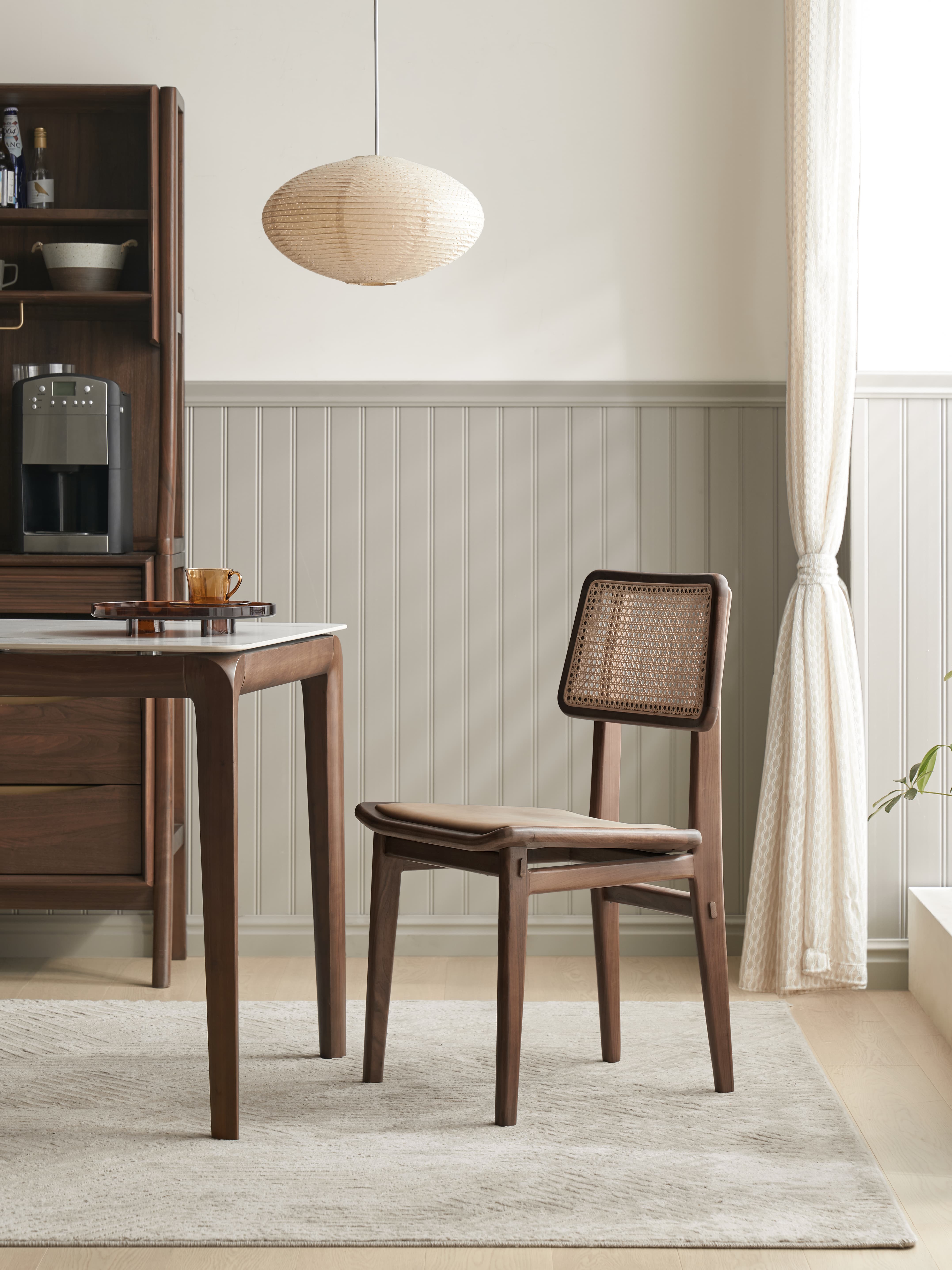 Dining Chairs in solid walnut