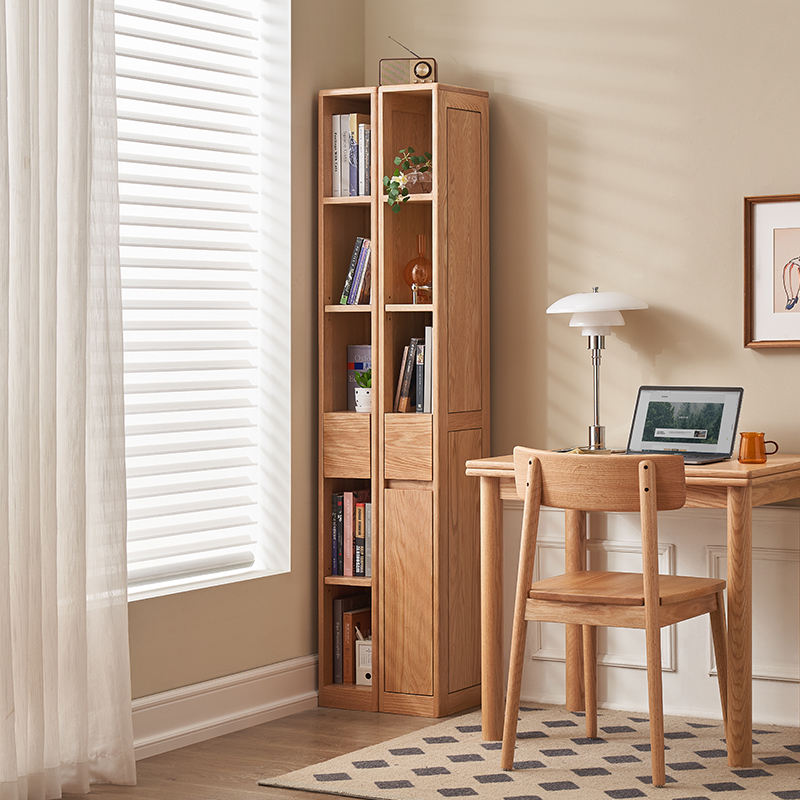 Bookcases in solid walnut