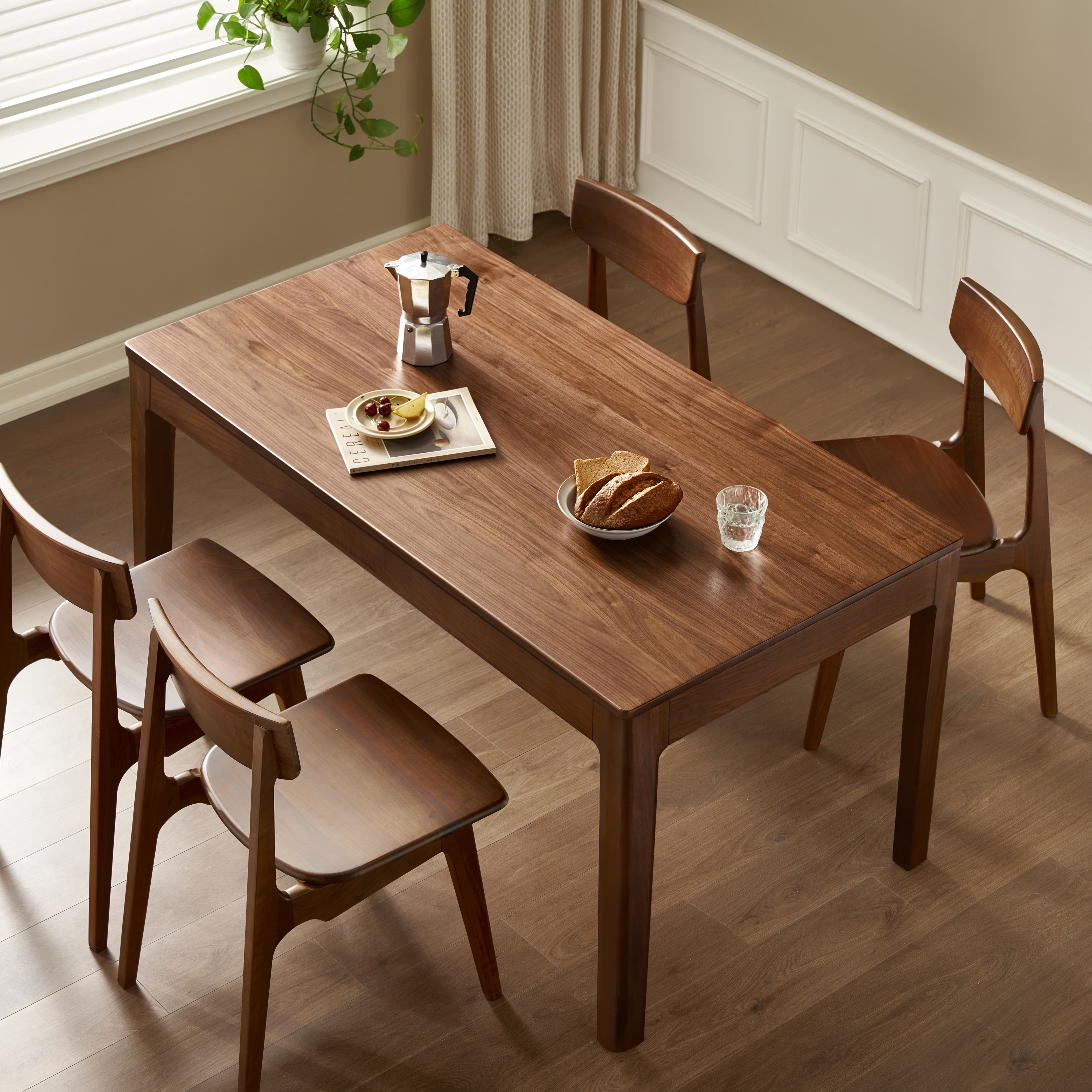 Walnich Modern Black Walnut Dining Table — Dining Tables in solid American black walnut