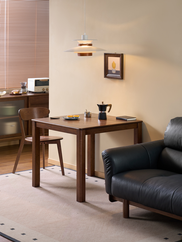 Walnich Compact Walnut Dining Table — view 4