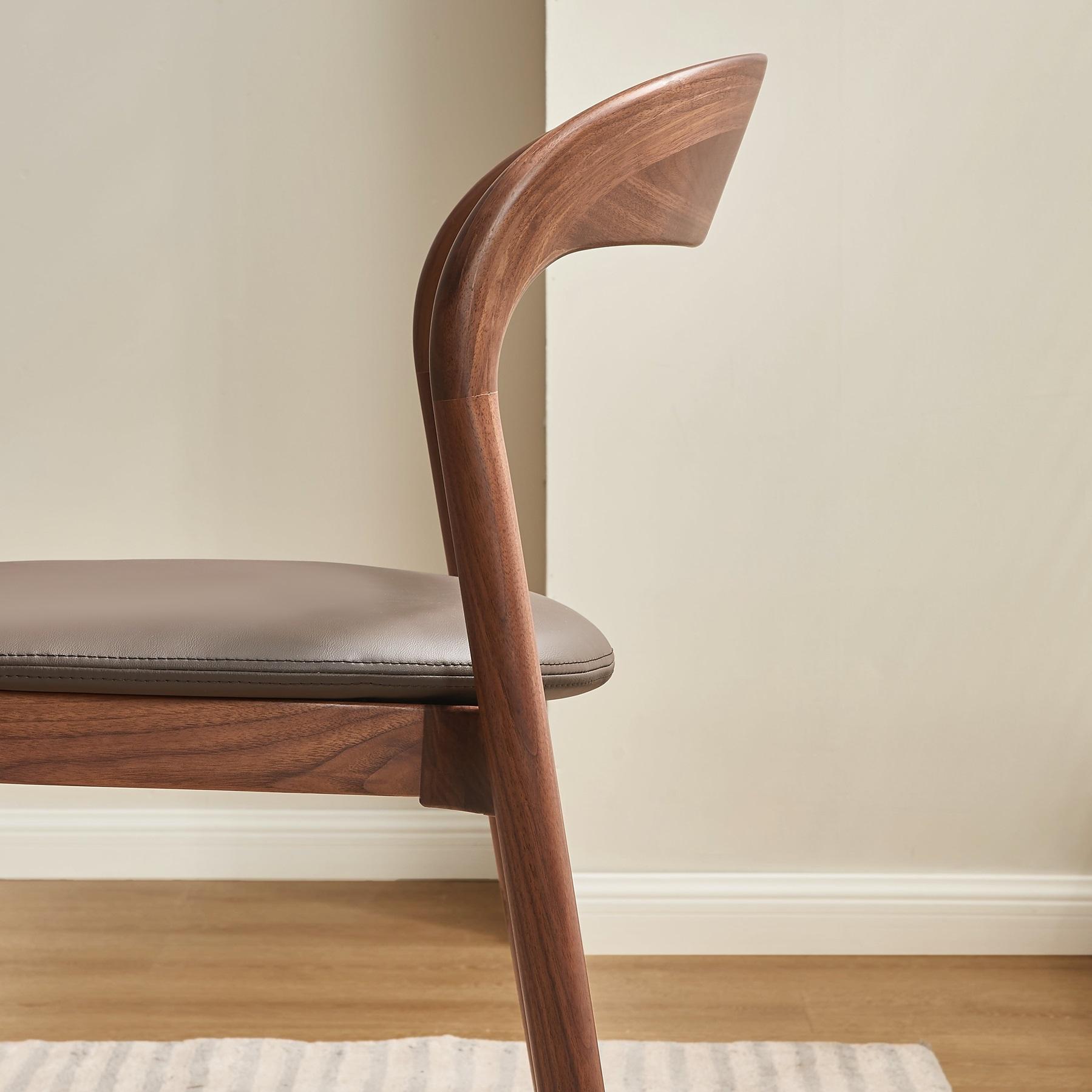 Walnich Modern Luxe Dining Chair — Dining Chairs in solid American black walnut