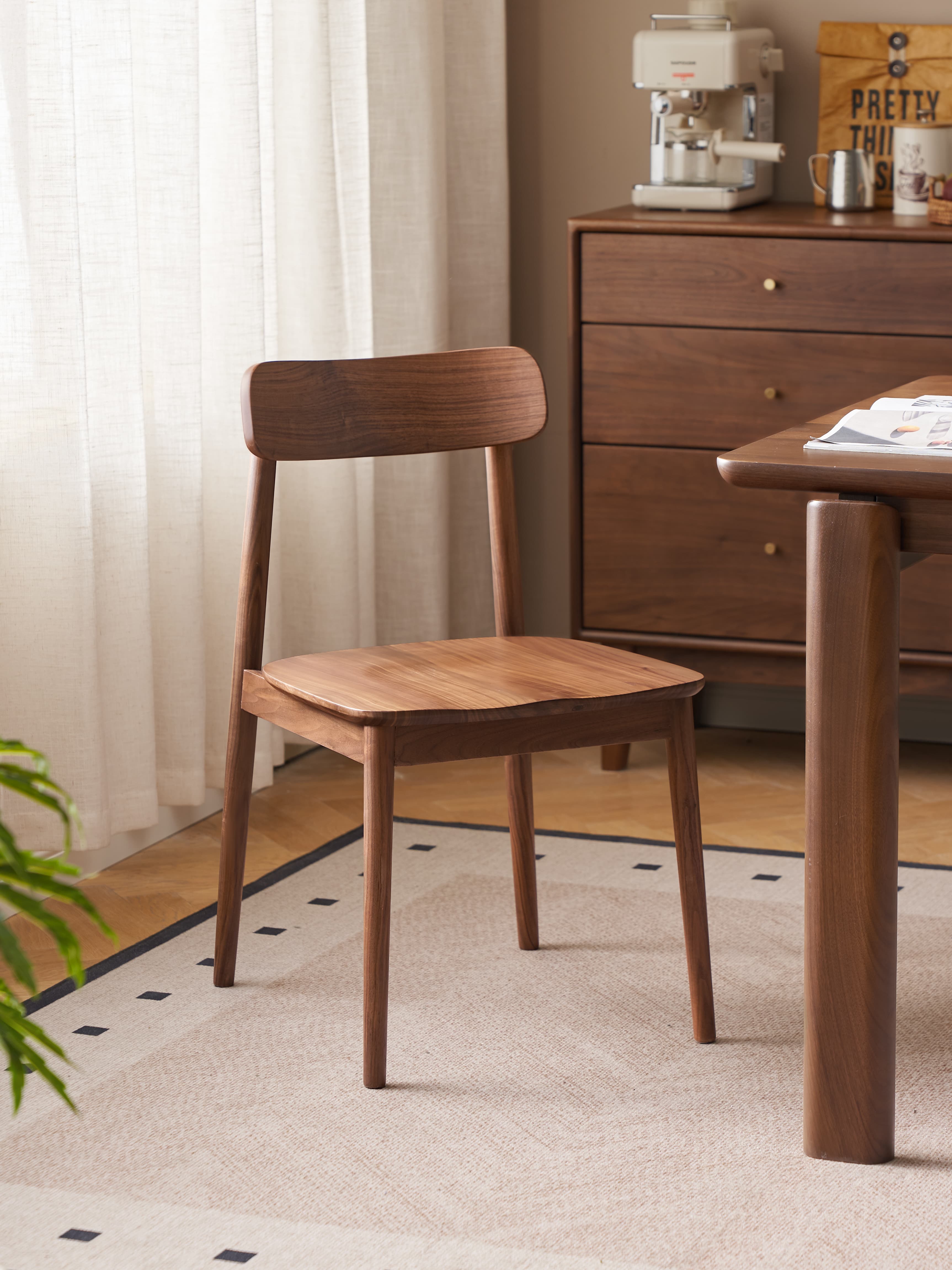 Walnich Minimal Walnut Dining Chair — Dining Chairs in solid American black walnut
