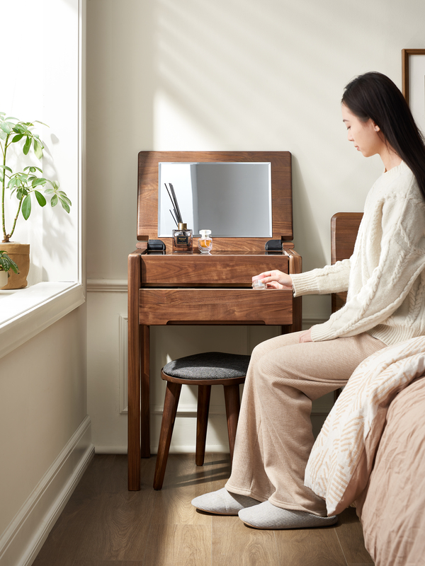 Dressing Tables in solid walnut