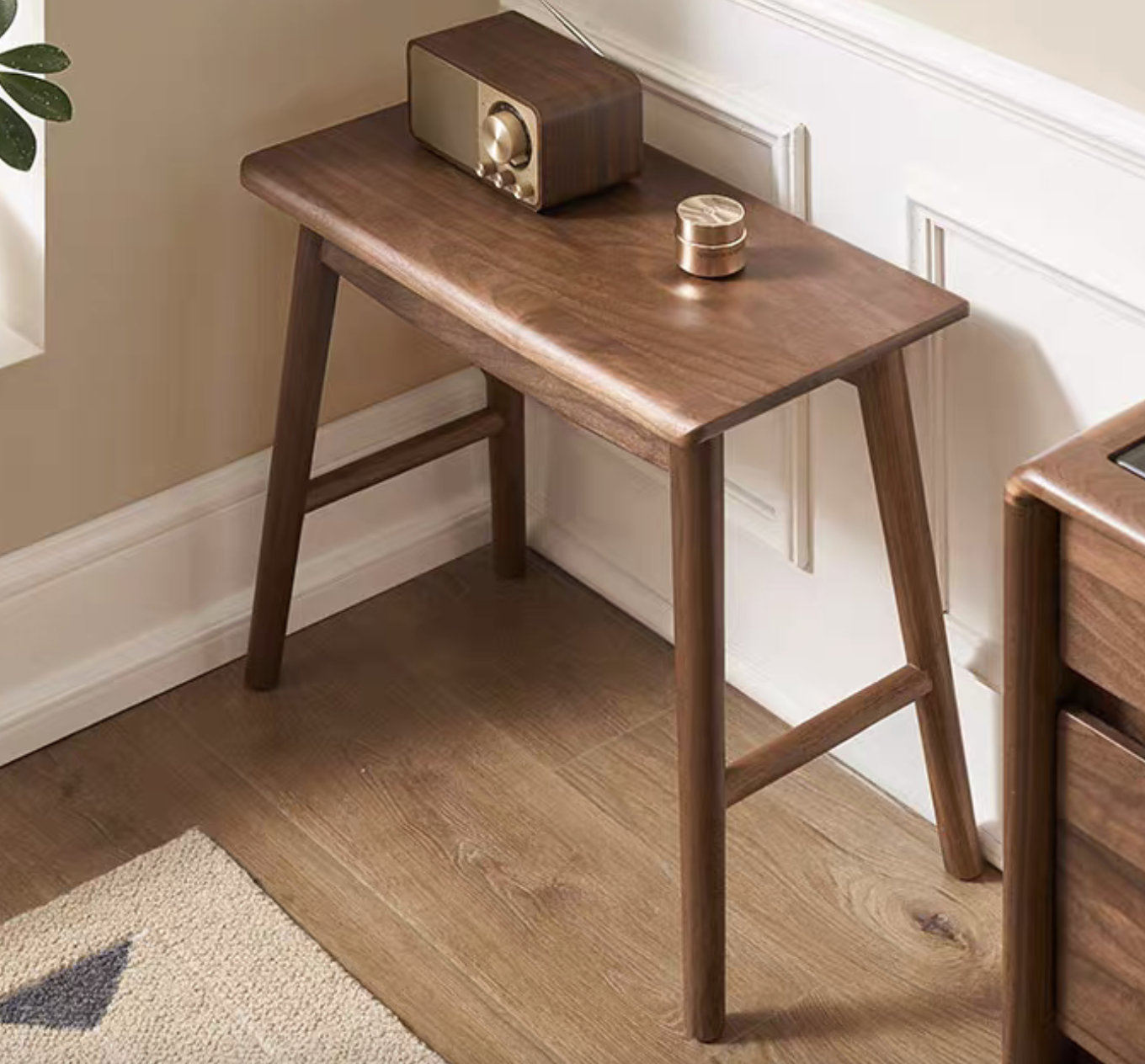Walnich Minimal Oak Stool — view 2