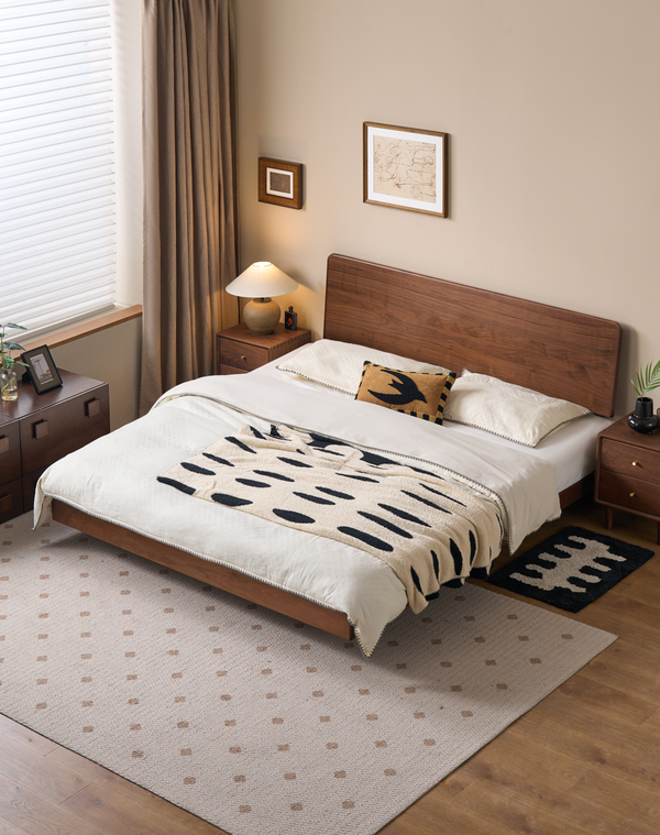 Walnich Arden Rise Bed — Bed in solid American black walnut