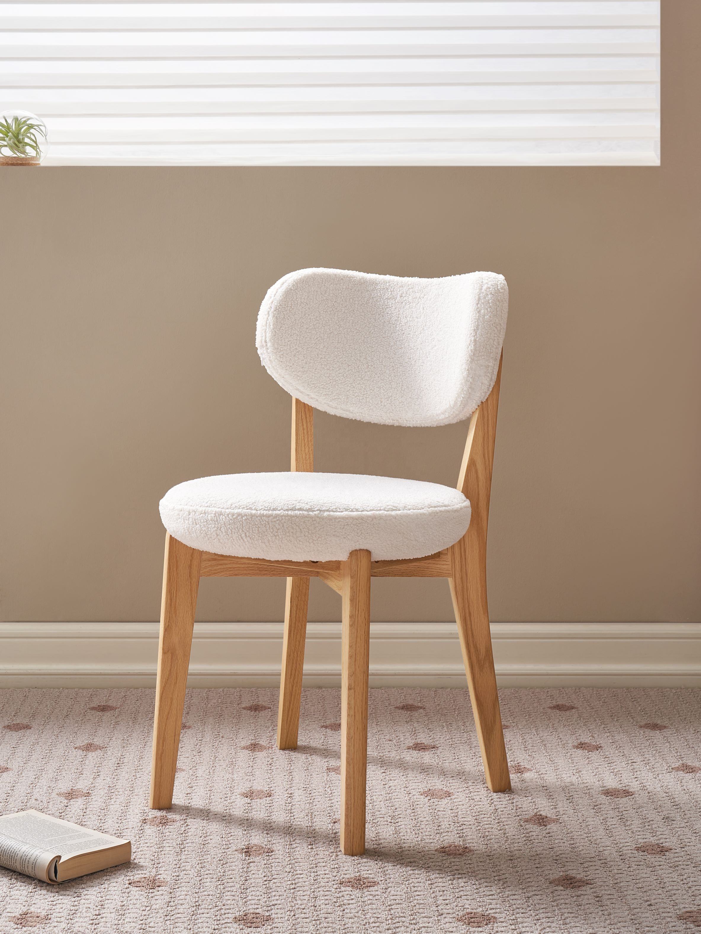 Walnich Modern Solid Oak Dressing Stool — Stools in solid American black walnut