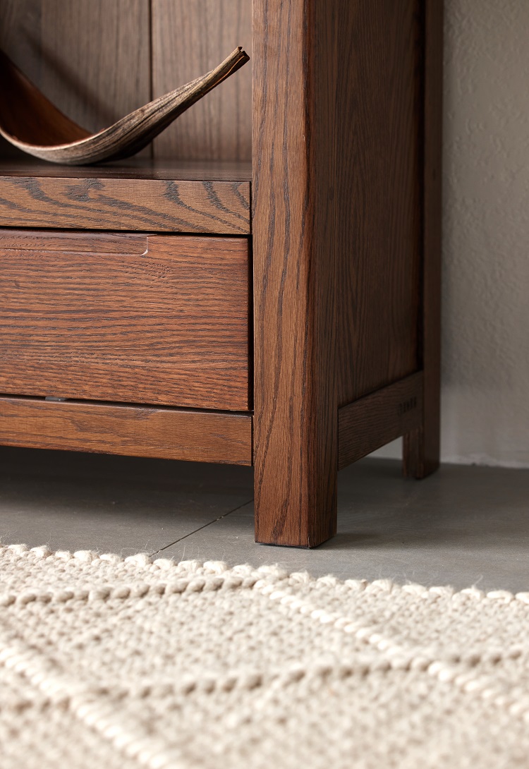 Walnich Arden Solid Black Walnut Bookcase Cabinet — view 3