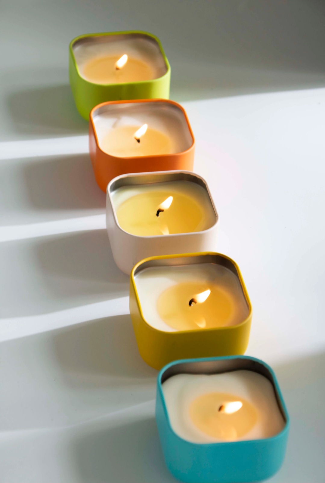 Scented Candles in solid walnut